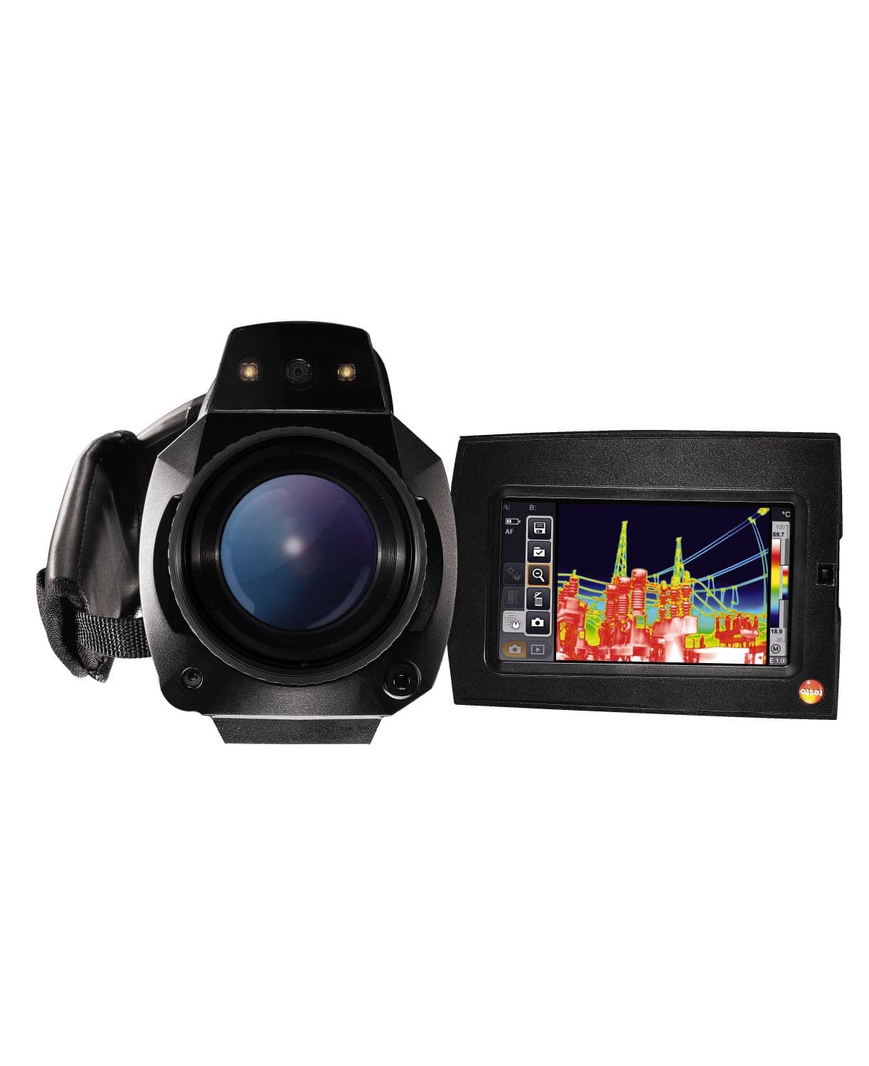 testo 885 kit - Thermal imager (320 x 240 pixels, focus manual/auto, laser, 1 SuperTele lens and 2 lenses selectable)